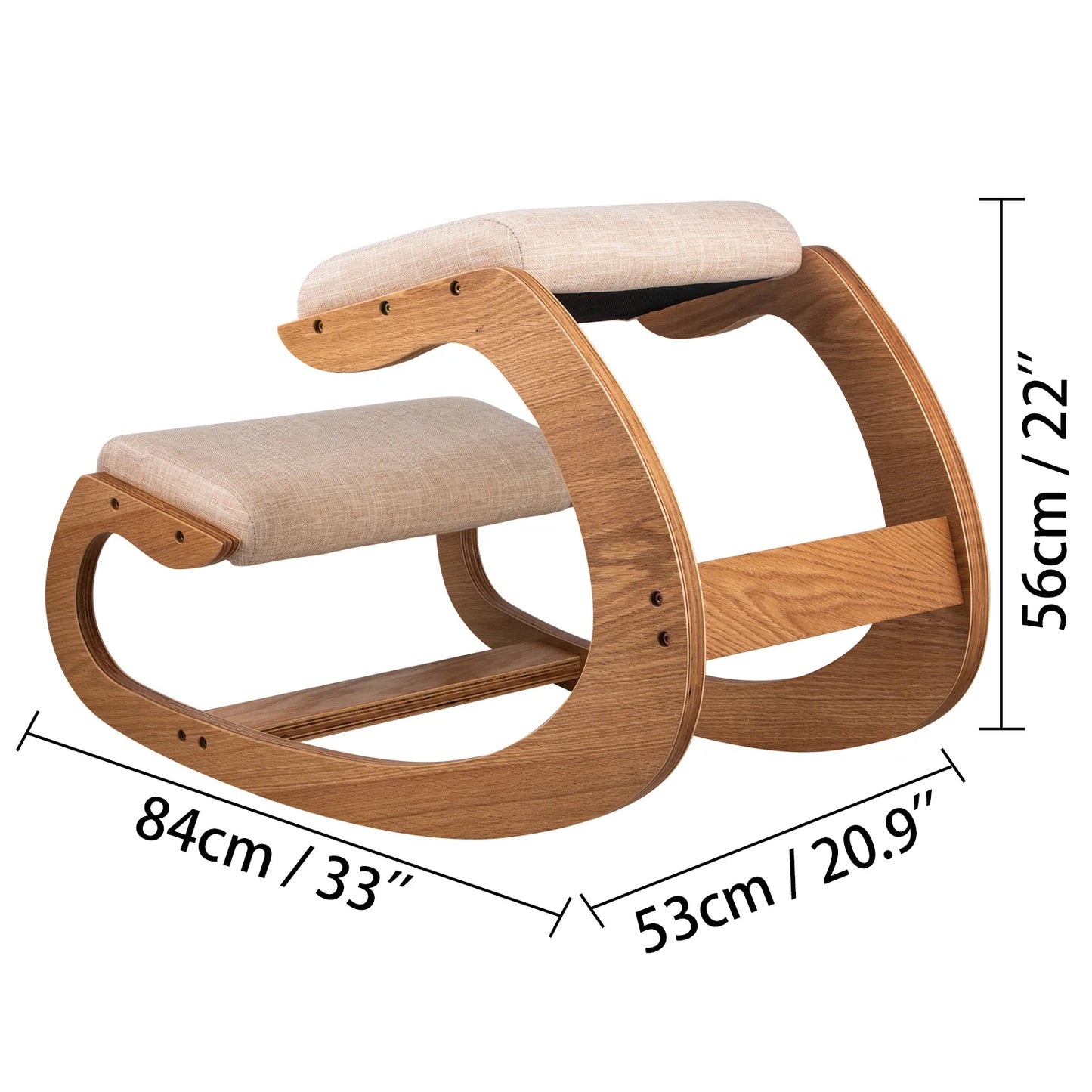 SucceBuy Ergonomic Kneeling Chair Stool for Home Office Posture