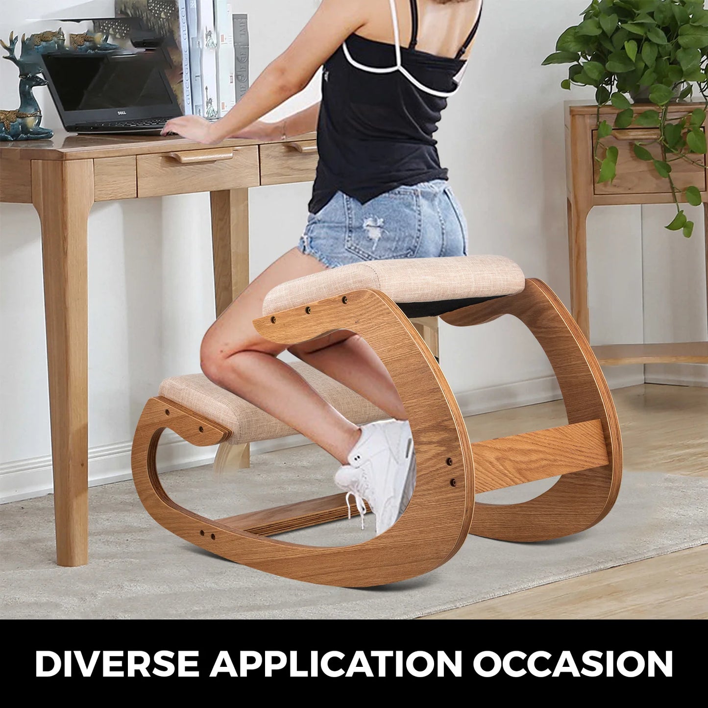 SucceBuy Ergonomic Kneeling Chair Stool for Home Office Posture