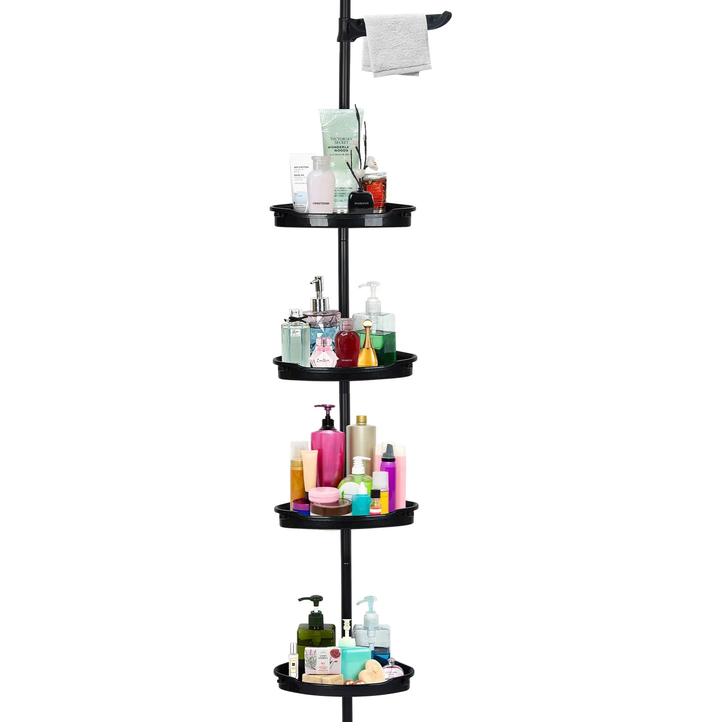 HobbyLane 4-Tier Telescopic Corner Shower Organizer Rack