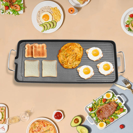 Electric Barbecue Grill: Healthy, Non-Stick, Oil-Filtering Design with Large Cooking Area for Indoor and Outdoor Enjoyment