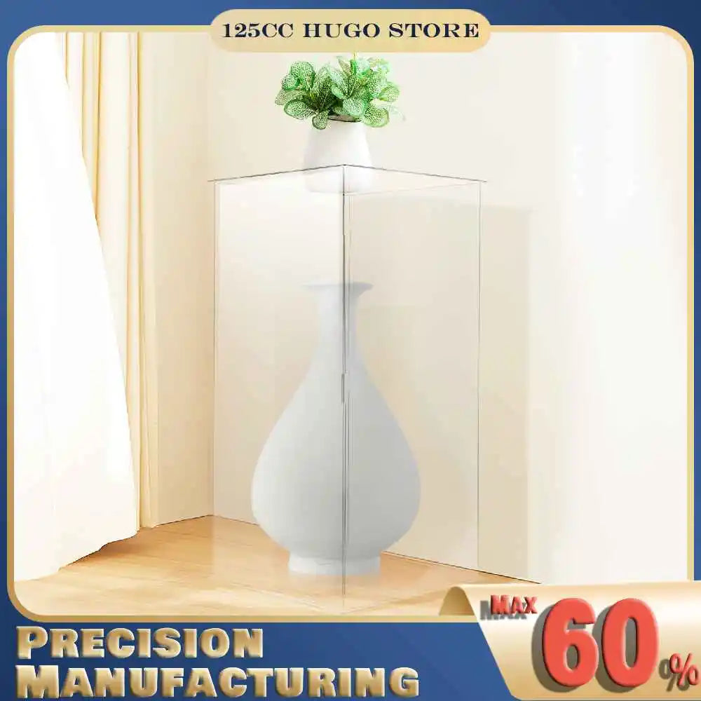 Acrylic Display Stand Clear Rectangular Display Case 3kg Load Bearing