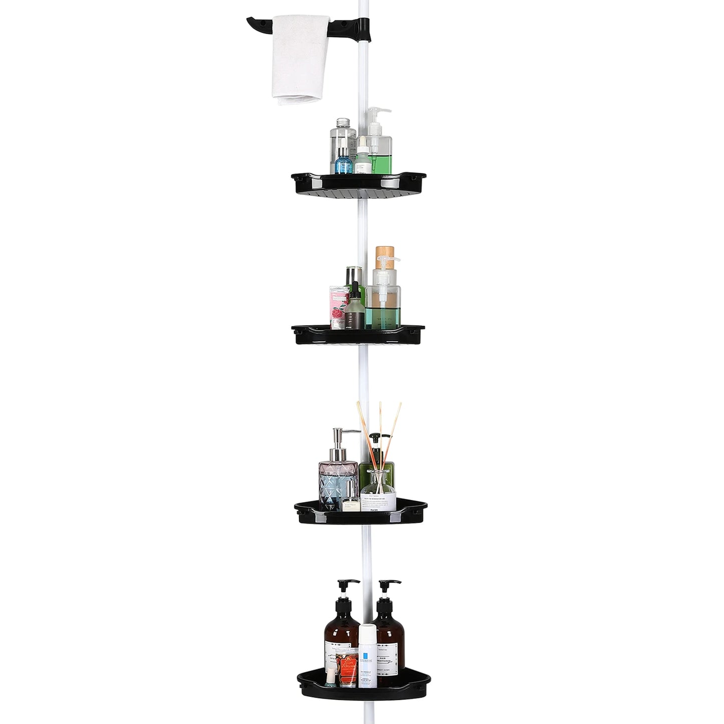 HobbyLane 4-Tier Telescopic Corner Shower Organizer Rack