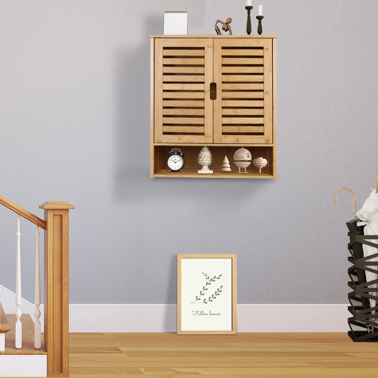 Wisfor Wall Medicine Cabinet With Adjustable Shelves Double Doors