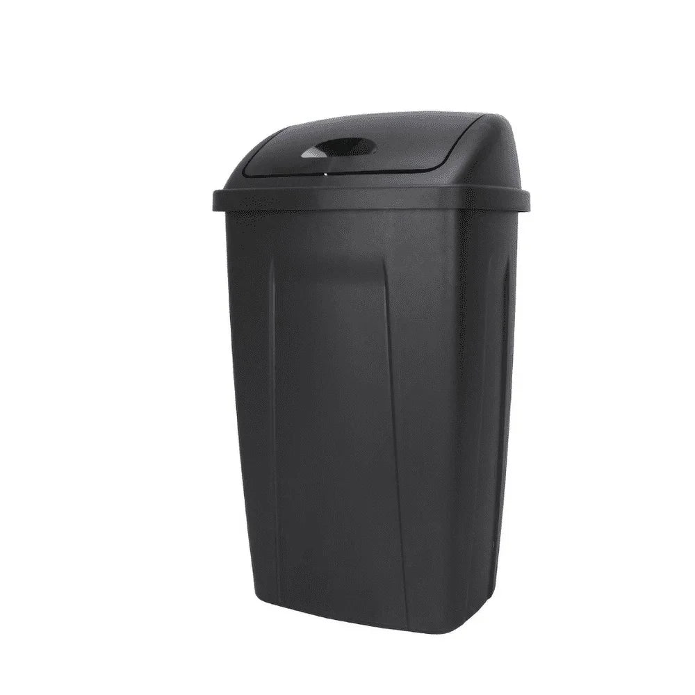 NONECN Swing Top Plastic Trash Can For Indoor Use