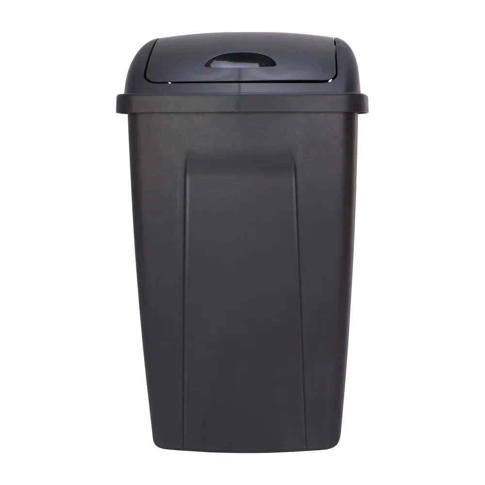 NONECN Swing Top Plastic Trash Can For Indoor Use