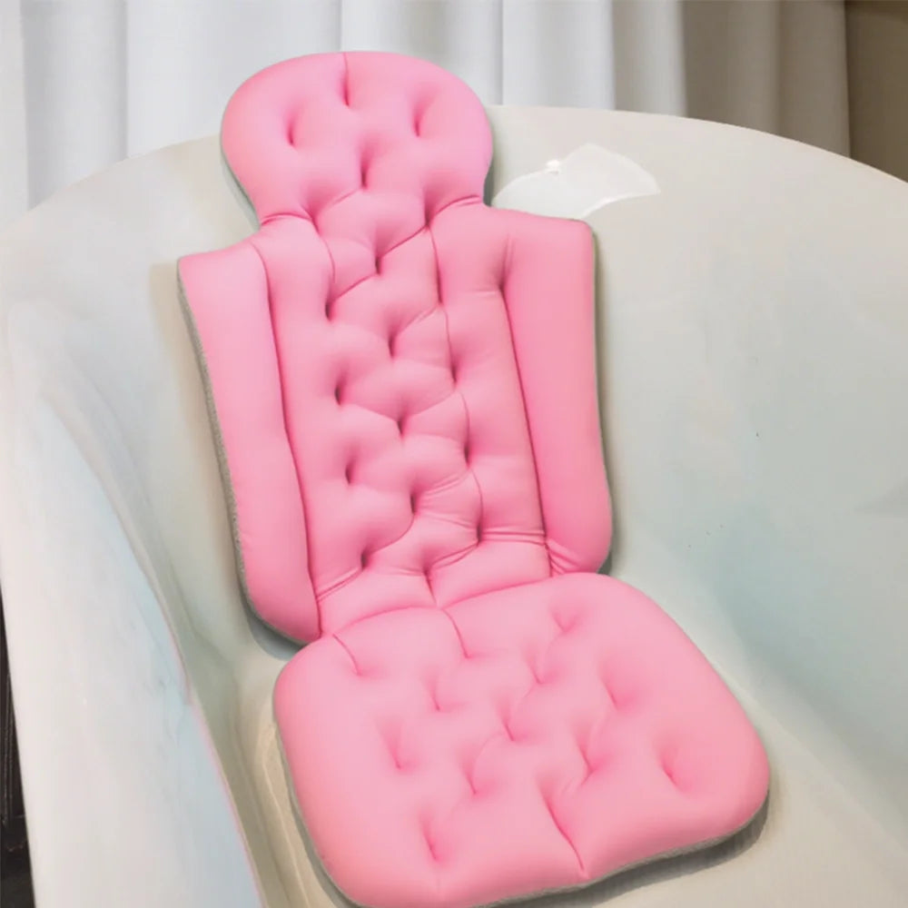Full Body Bath Pillow Cushion For Neck Back Head Support
