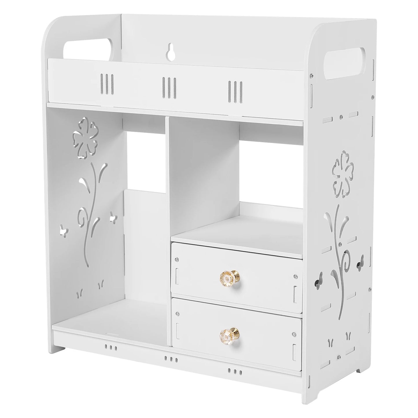 Wall Mounted Bathroom Cabinet With Two Drawers For Bathroom Storage
