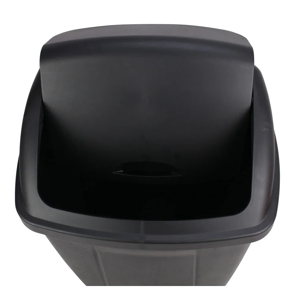 NONECN Swing Top Plastic Trash Can For Indoor Use