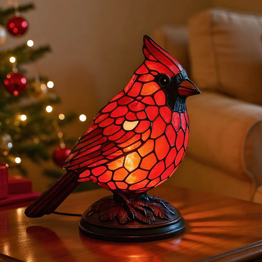 Cardinal Resin Table Lamp Night Light For Living Room Decor