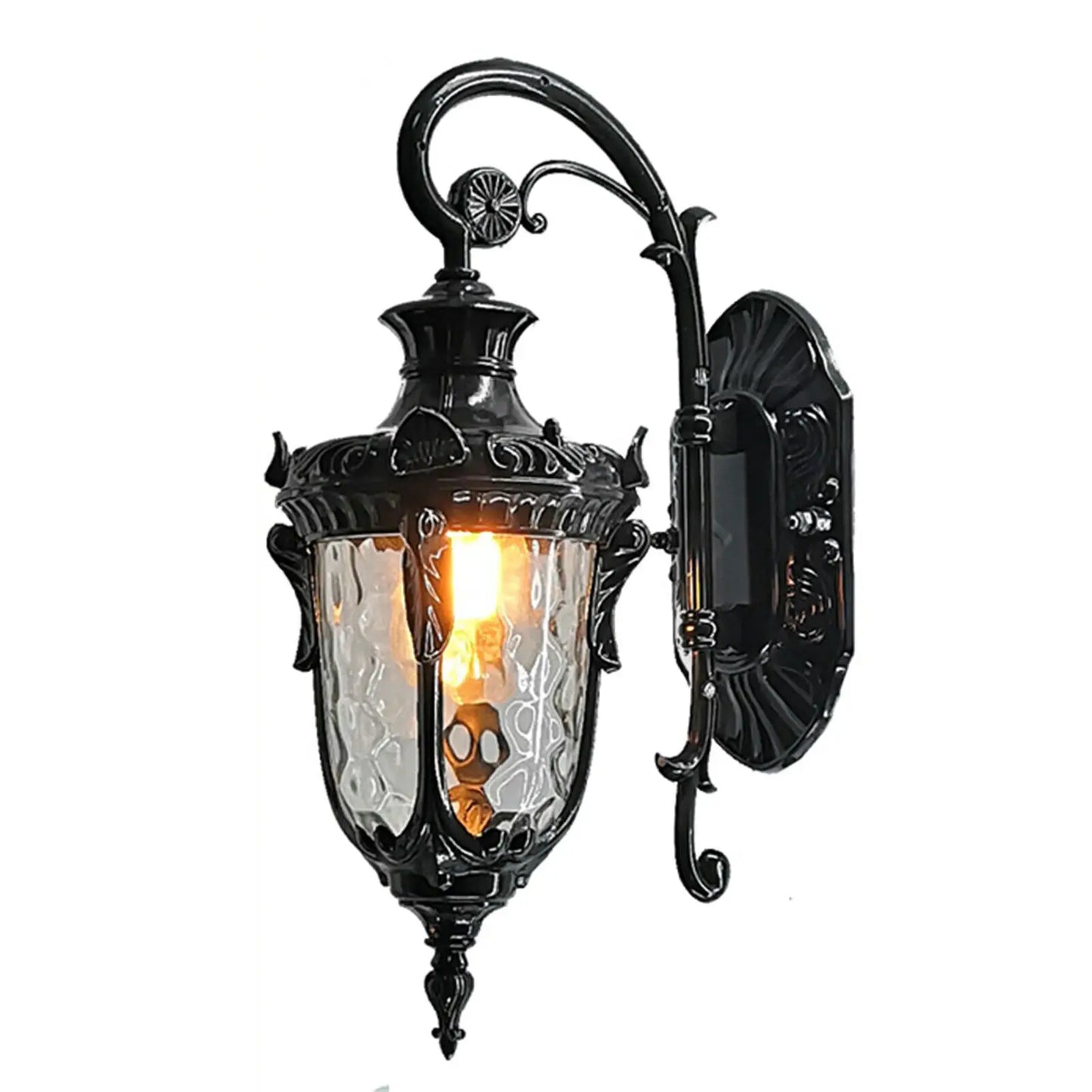 LOYALHEARTD Outdoor Wall Light Fixture Exterior Waterproof Sconce Porch Light Garden Lamp Sconce Rainproof Black