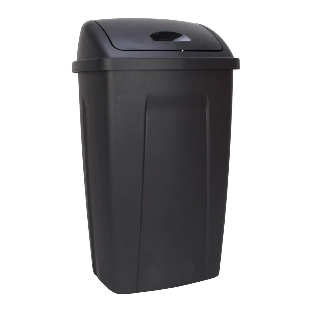 NONECN Swing Top Plastic Trash Can For Indoor Use