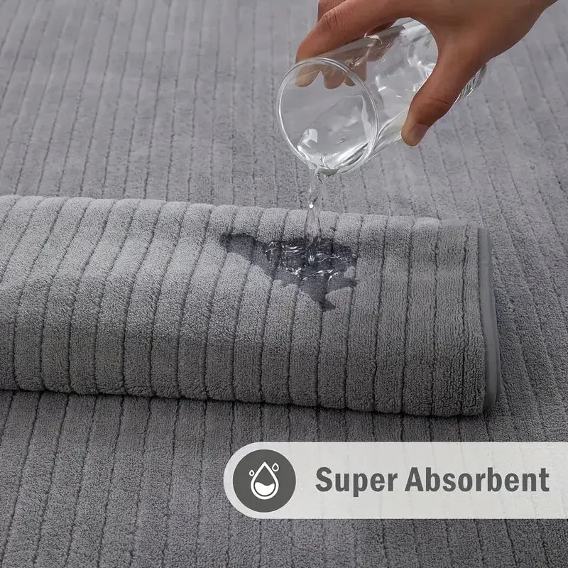 Oversized Bath Towels Set Ultra Soft Microfiber Absorbent